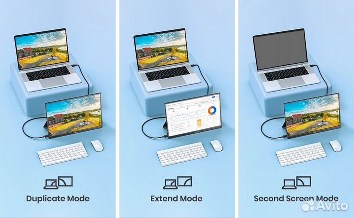 Портативный монитор arzopa 14 и 16.1 (металл)