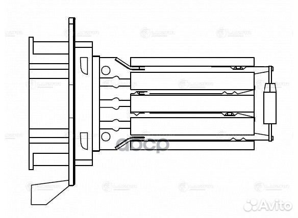 Резистор э/вент. отоп. для а/м Renault Logan II