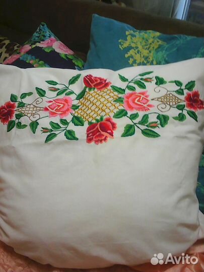 Наволочки с вышивкой,ришелье 50-е г