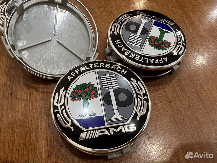 Колпачки колесных дисков заглушки Mercedes AMG 75