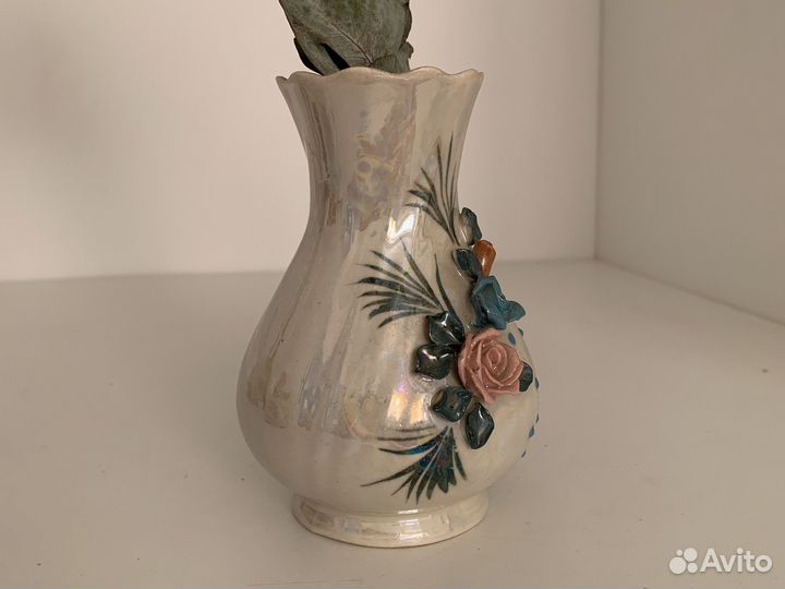 Кисловодский фарфор ручной работы: ваза, шкатулка