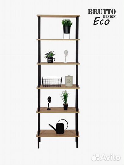 Стeллaж широкий лофт металлический Классик 6