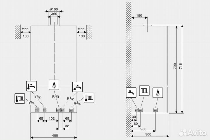 Buderus Logamax U072-35, 35 кВт