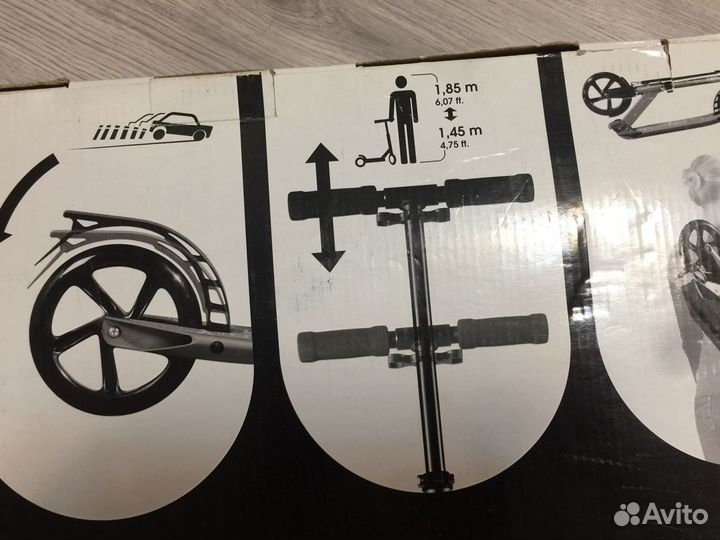 Самокат Decathlon Oxelo Town 3 черный