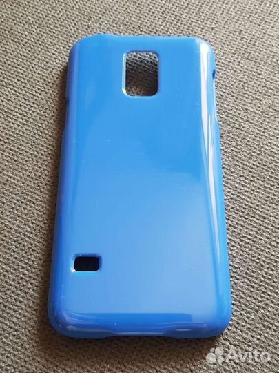Чехол-Накладка для Samsung Galaxy S5 mini (синий)
