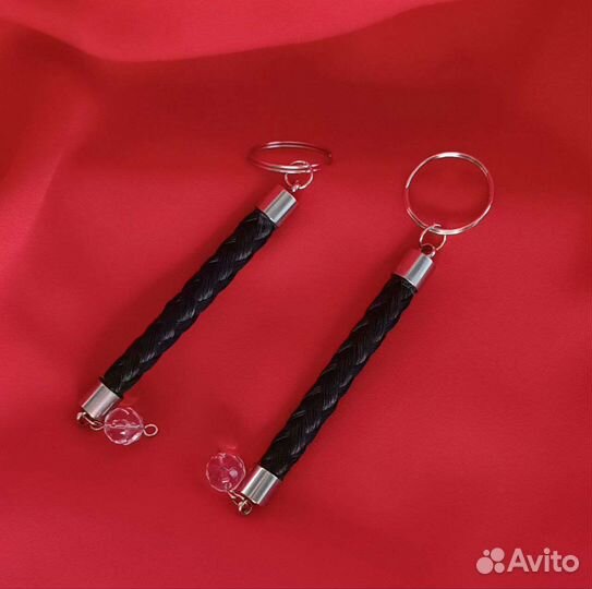 Брелок из конского волоса с натуральным камнем