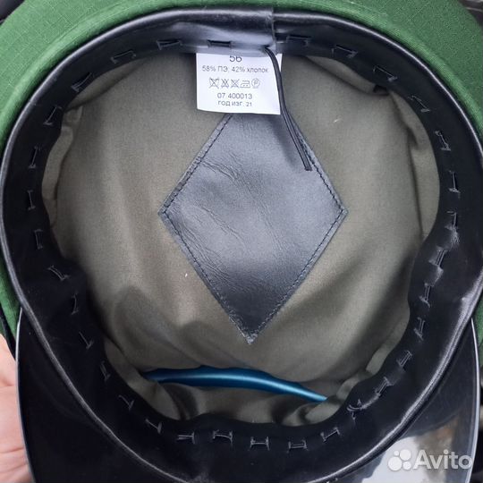 Фуражка офисная зеленая вс РФ