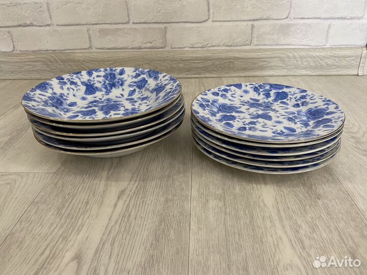 Набор тарелок фарфор porcelain