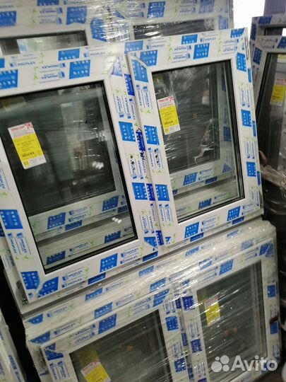 Окна 1100х800 мм двустворчатые