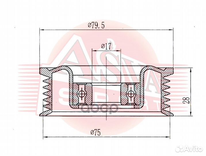 Ролик натяжной навесного оборудования перед