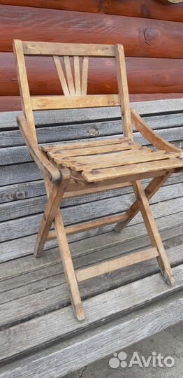 Складной старинный стульчик