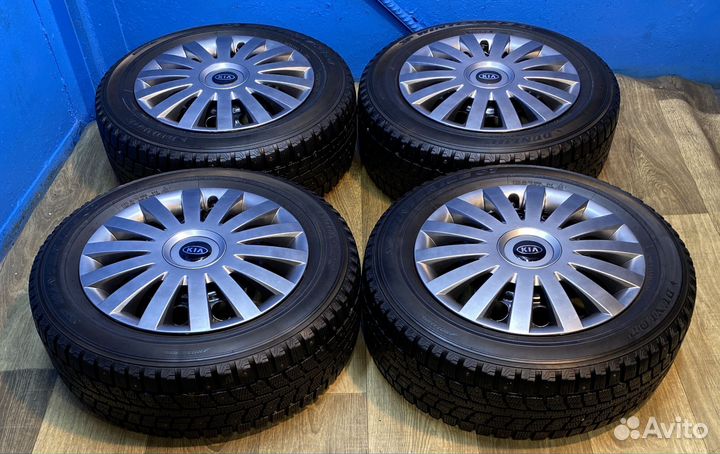 Колеса Kia Rio R15 Зима шипы Dunlop