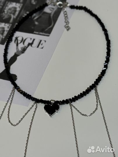 Колье чокер с подвеской