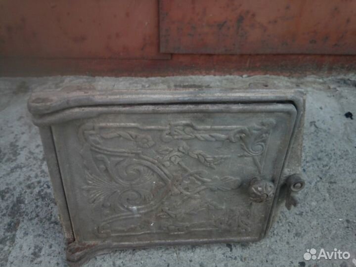 Плита, дверца, задвижка для печки. Чугун