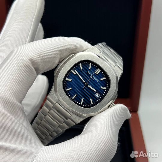 Мужские часы синие Patek Philippe