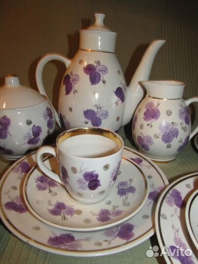 Сервиз кофейный Зугдидский фз, коллекционный 1960г