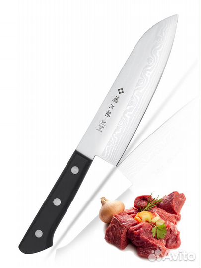 Кухонный Японский Шеф Нож Сантоку.Tojiro (F-331)