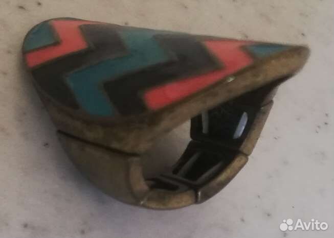 Старинное Кольцо с эмалью