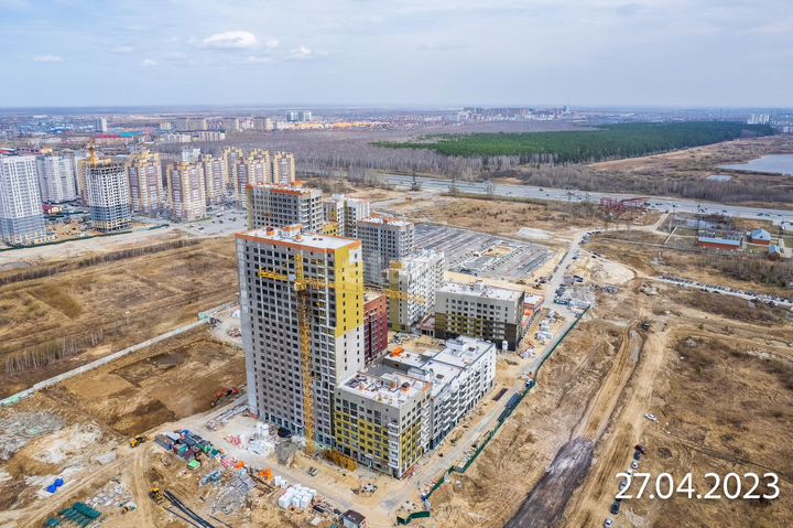 2-к. квартира, 63,6 м², 2/23 эт.