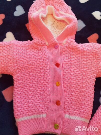 Новый очень тёплый костюмчик.Размер 75-80