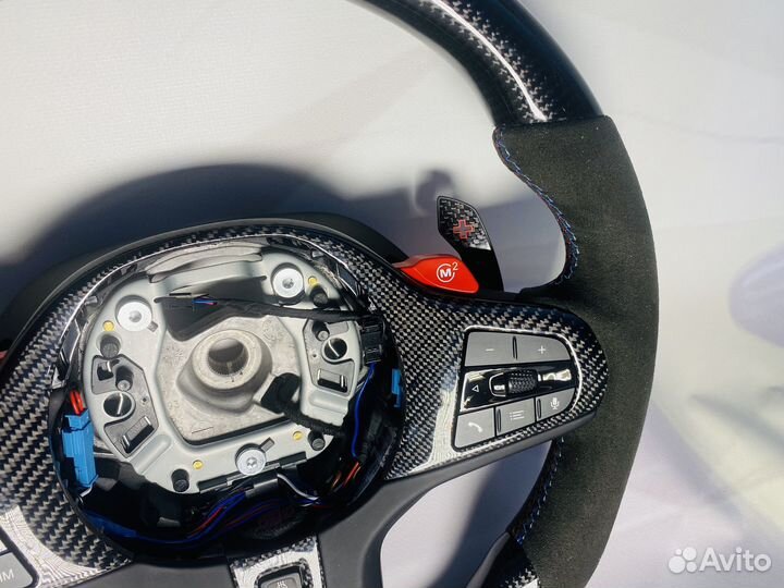Руль BMW G серии карбон алькантара подогрев