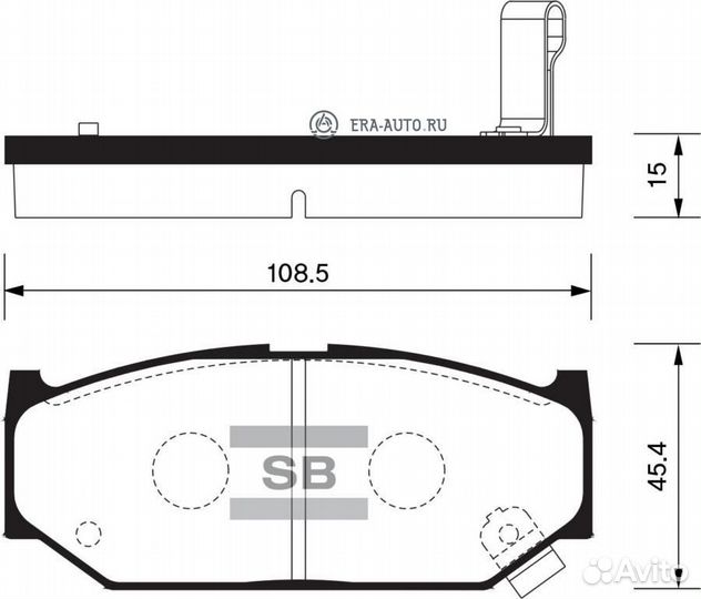 Sangsin brake SP2086 Колодки торм.дисковые Hi-Q su