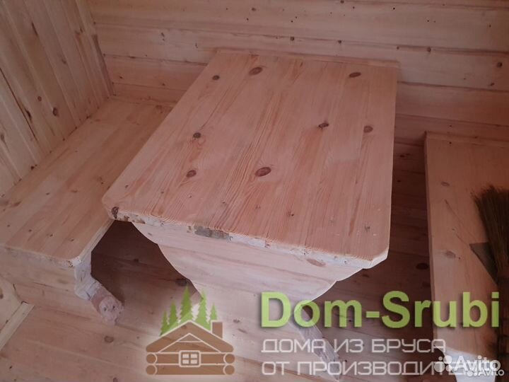 Кириллов. Мобильная баня из бруса бм-6 (2.30х7)