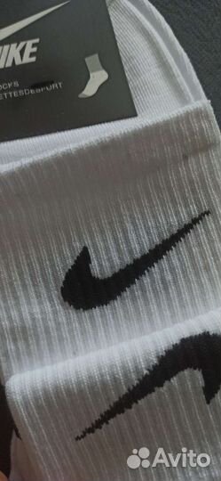 Носки Nike высокие белые