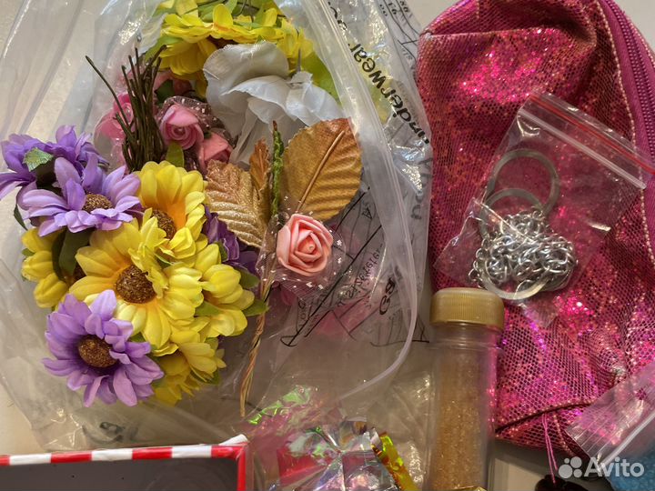 Для рукоделия бисер, пайетки,нашивки,ленты