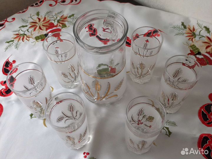 Кувшин и шесть стаканов СССР