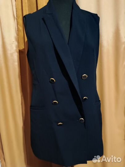 Жилетка женская удлиненная 48