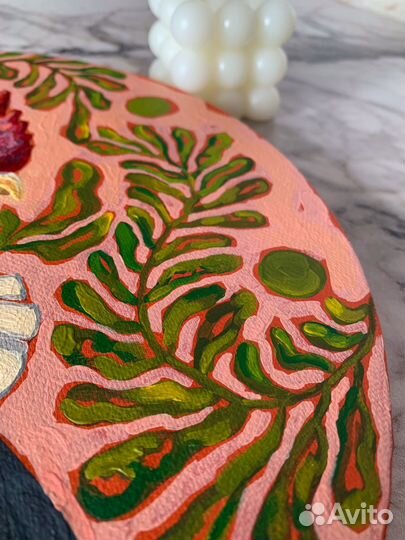 Картина акрилом на холсте, Месье Петух