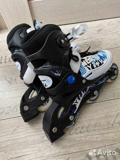 Роликовые коньки детские бу раздвижные 26-29
