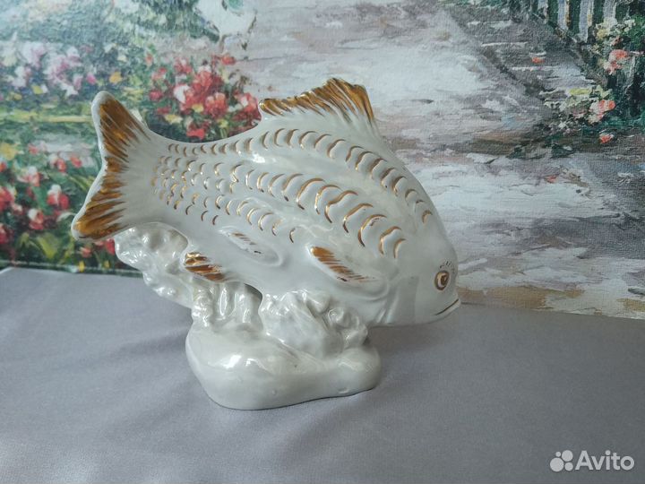 Карась, карп, золотая рыбка Дулево 1954-55 год