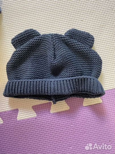 Шапка для мальчика новорожденного весна 0 до 3