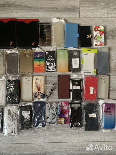Лот 52 шт. чехлы для телефонов и защитные стекла