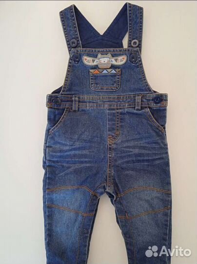 Джинсовый полукомбинезон Baby Club Новый