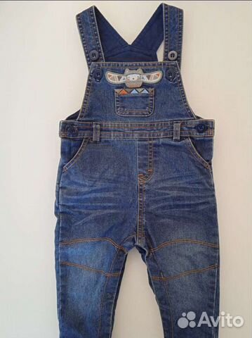 Джинсовый полукомбинезон Baby Club Новый