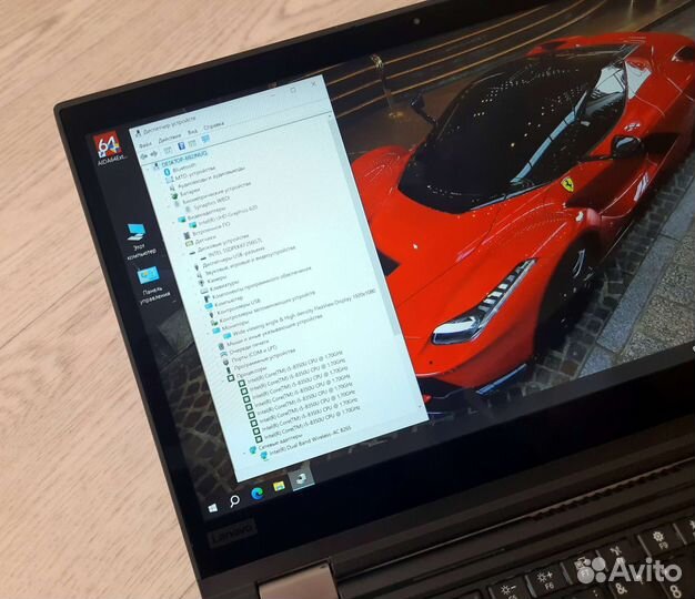 ThinkPad X380 yoga i5-8350 сенсор стилус акб100