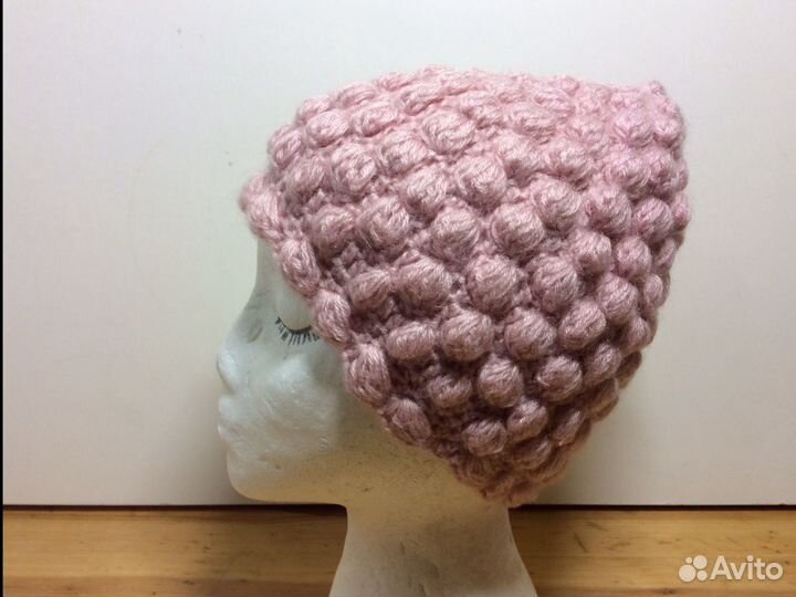 Очаровательная вязаная шапочка соты, 53-56, арт226
