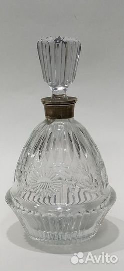 Графин Штоф Хрусталь Серебро Клеймо звезда Испания