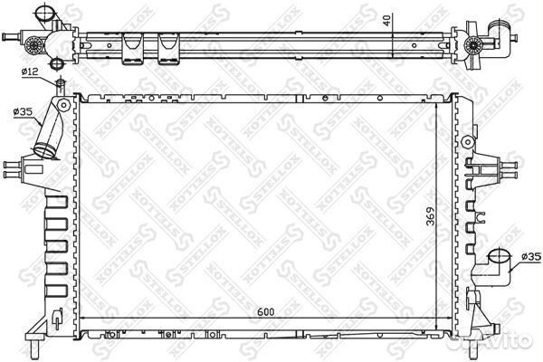 Радиатор охлаждения stellox, 1025267SX