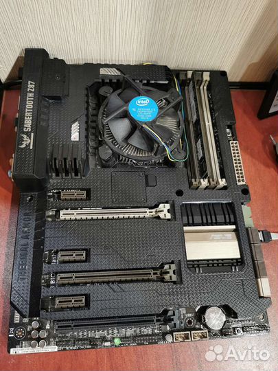 Комплект Asus Sabertooth z87, ddr3 4гб, G1840