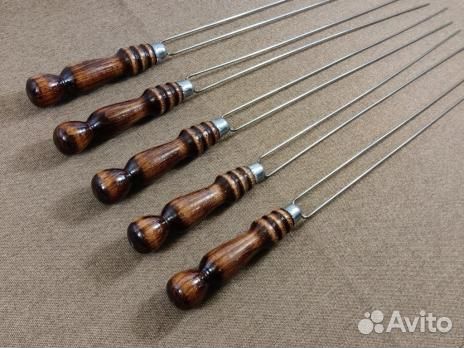 Шампуры с деревянной ручкой любые