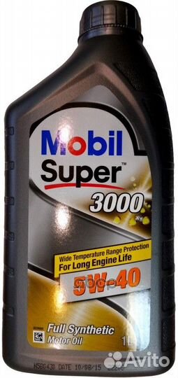 Mobil Super 3000 X1 5W40 (1L) масло мотор. син