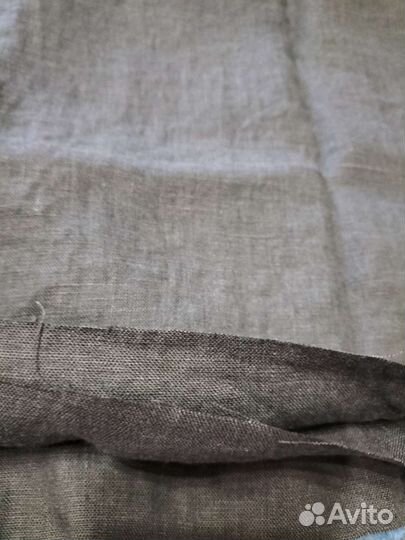 Ткань лен цвет хвоя