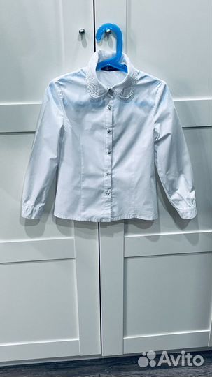 Рубашка белая 128