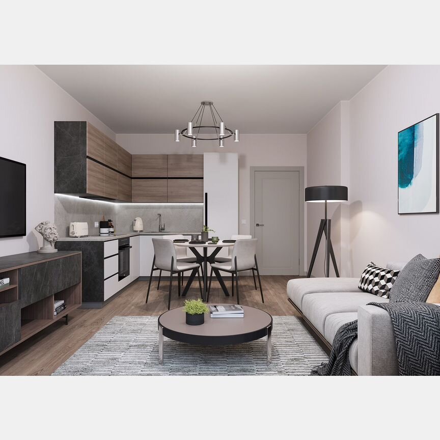 1-к. квартира, 44,4 м², 15/17 эт.