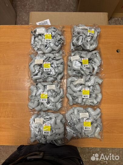 Угол 90 (2 части) D20, серый (25шт) 41220