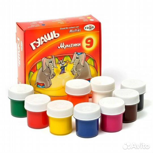 Гуашь Гамма Мультики 09цв 221031